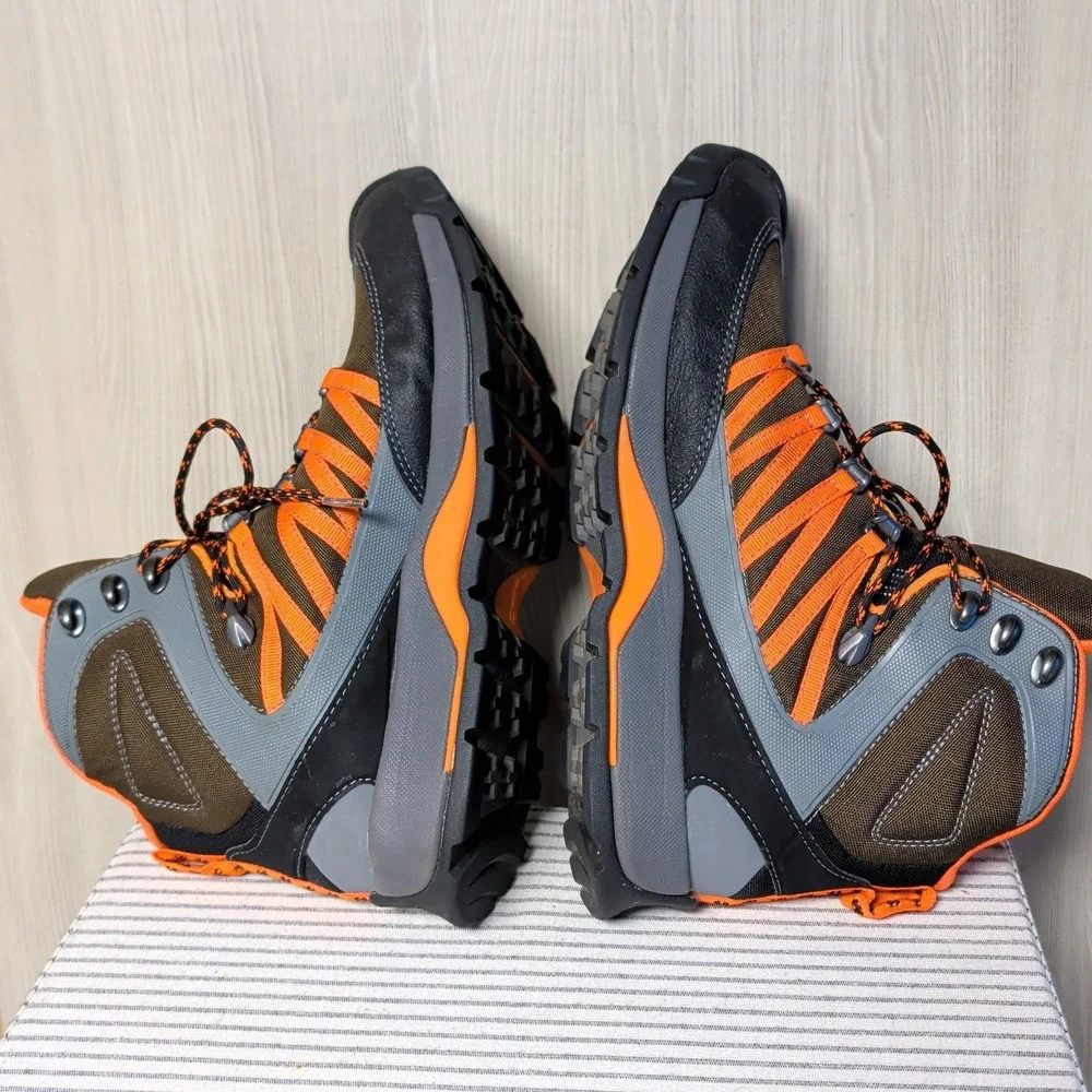 Polo‎ Ralph Lauren Canterwood Upper Hiking Boots Mens 10 Brown Orange Gore-Tex
